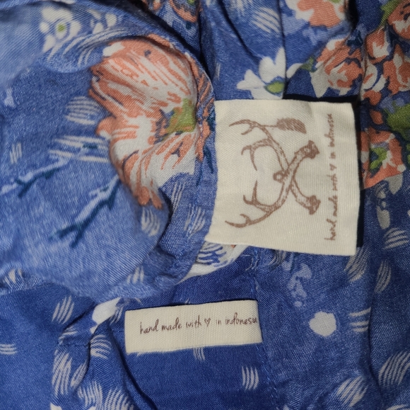 Rare Spell Designs Blue Sundancer Maxi Kimono Duster OS floral embroidered robe - Picture 13 of 17